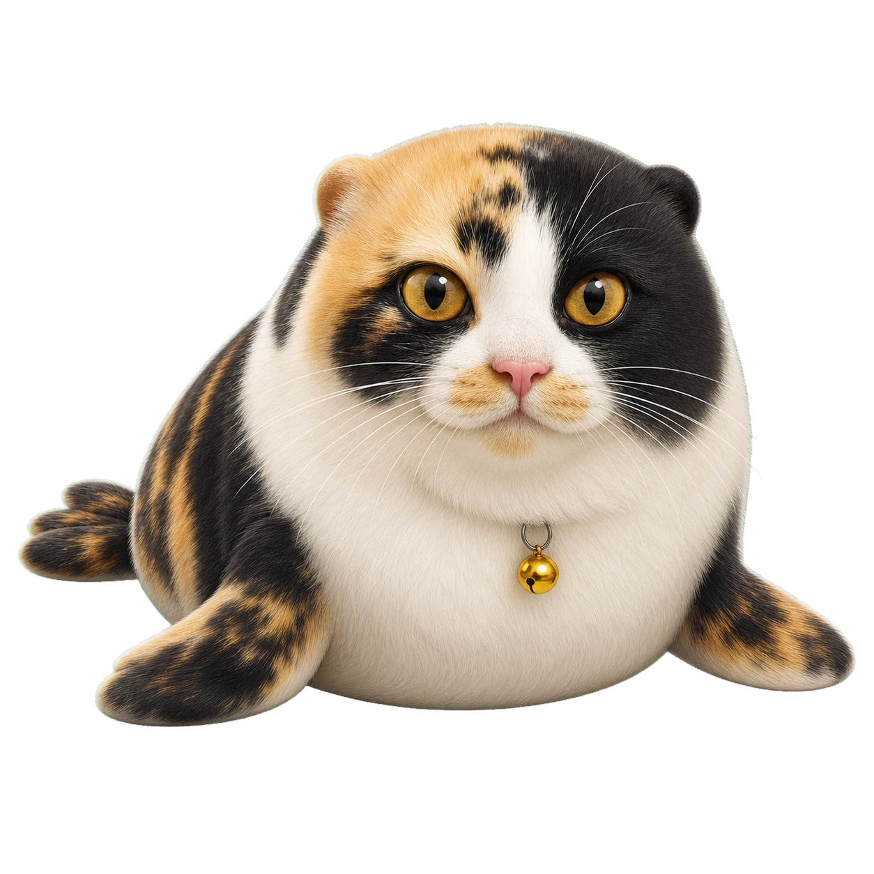 Ellie transformed into a round seal